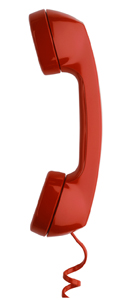 image of red telephone